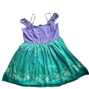 Disney Her Universe Dress Ariel Little Mermaid Costume Cosplay Plus Size 2XL NWT